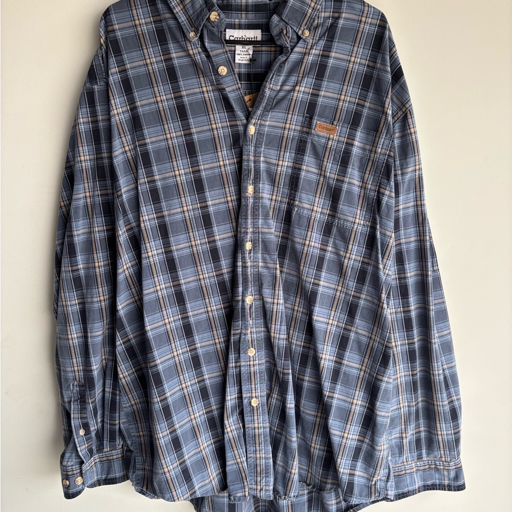 Vintage Carhartt Button Down Size XL Tall